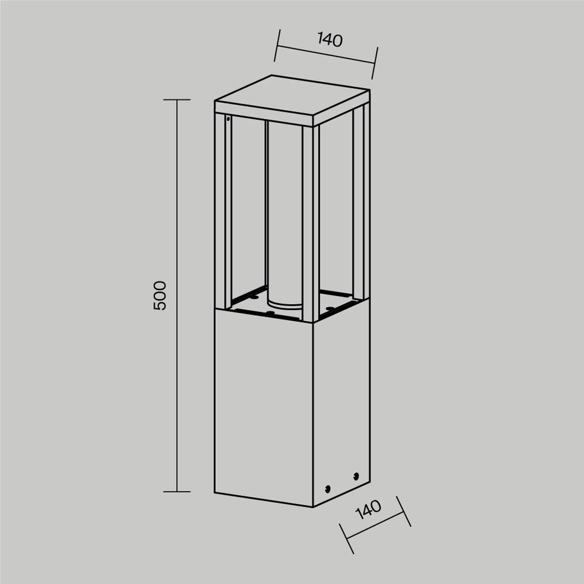 Ландшафтный светодиодный светильник Maytoni Outdoor Expo O480FL-L12B3K