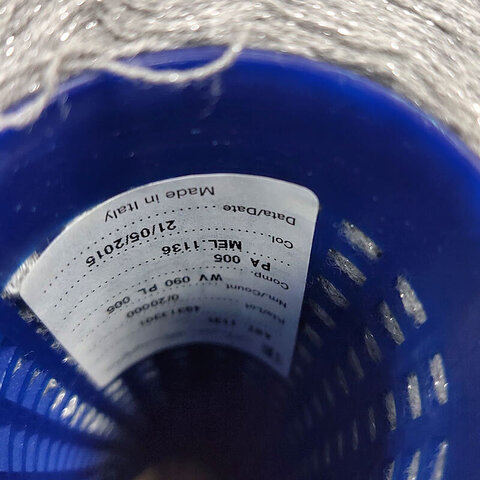 Меринос с люрексом BOTTO GIUSEPPE 2000 серый с серебром