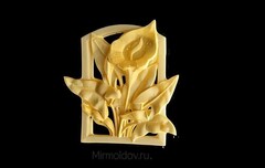 Силиконовый молд Панно Лилии