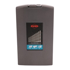 Набор сверл по металлу 1-5,9мм 50шт DIN338 HSS-G 118° (пл. кейс) Ruko 214217RO