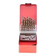 Набор сверл по металлу 1-13мм 25шт DIN338 HSSE-Co5 130° (мет. кейс) Ruko 215215(K)