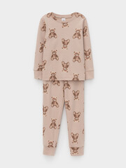 пижама  для девочки  К 1552/нюдовый беж,милые мишки
