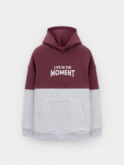 джемпер  для мальчика  КР 302214/коричневый,св.серый меланж к634