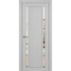 Купить Межкомнатная дверь экошпон Турин 522.212 дуб серый остеклённая
