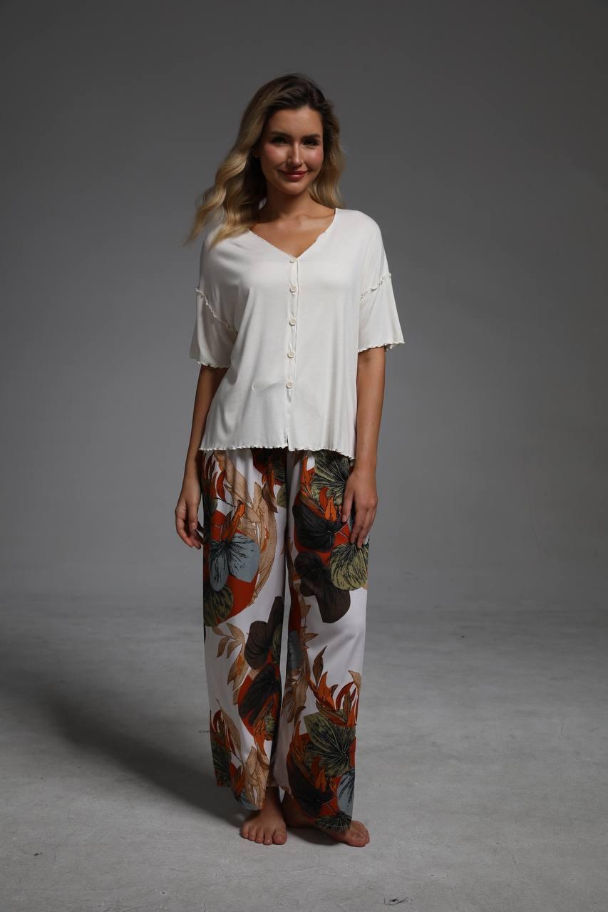 Домашняя одежда ZEPHYR HOME Вискоза белый топ