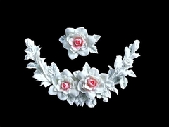 Силиконовый молд № 2154 Уголок мини + роза