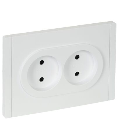 FORTE&PIANO Роз. 2-я без з/к с з/ш б/к 10А FP225 бел. IEK