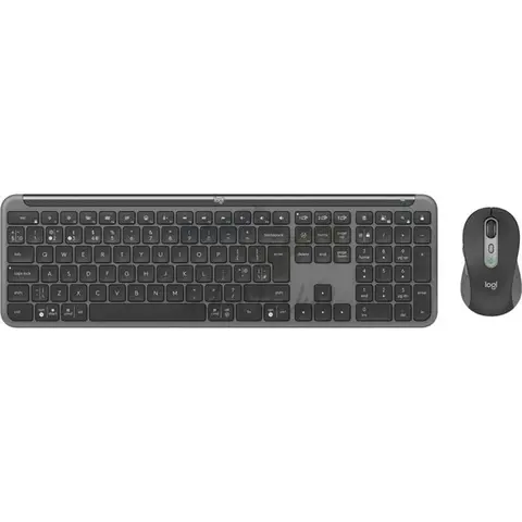 Клавиатура + мышь Logitech MK950 Signature Slim Combo клав:графитовый/черный мышь:черный/серый USB беспроводная slim (920-012500)
