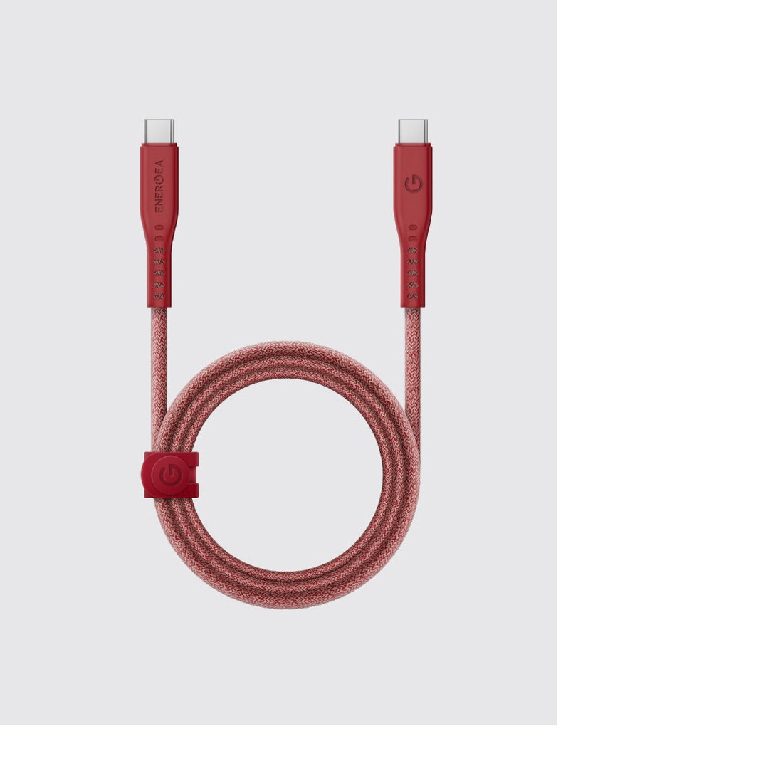 Кабель Energea Flow USB 2.0, USB-C to USB-C, 240W 1.5M, Красный | Red