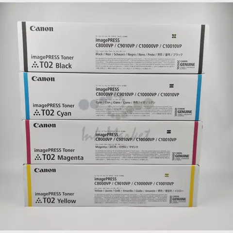 Комплект тонер картриджей Canon T02 для imagePRESS C8000, C10000, C9010, C10010 оригинал