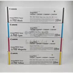 Комплект тонер картриджей Canon T02 для imagePRESS C8000, C10000, C9010, C10010 оригинал