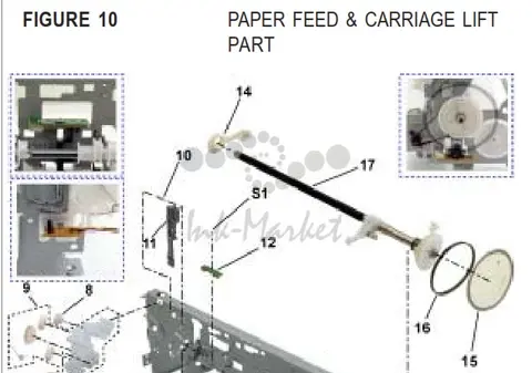 Canon - QL2-0925 - Paper Feed Roller Assembly