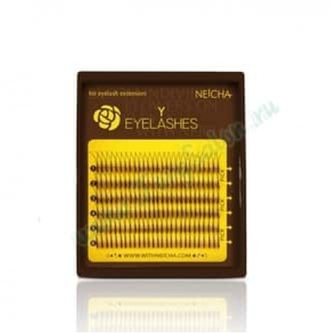 Ресницы NEICHA MINI «MIX» Y (двойные) EYELASHES 6 линий
