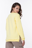 Утепленный свитшот для беременных и кормящих 15998 желтый