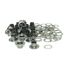 Люверсы латунь (нерж.), Ø 6 мм, чёрный никель