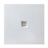 BelBagno TRAY-MR-UNO-A-90-35-W-CR Поддон из искусственного мрамора в комплекте с сифоном с декоративной накладкой (хром)