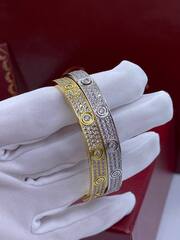 16236 - Браслет LOVE с отверткой в обсыпке из цирконов, в люксовом качестве VGOLD