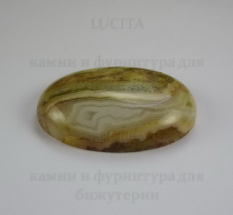 Кабошон овальный Агат "Крейзи"  40х30х8 мм №12
