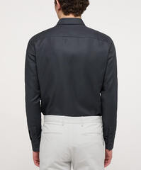 Сорочка мужская Eterna Slim Fit 3116-F159-38 чёрная из фактурной ткани