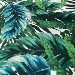 хлопок с тропическим принтом