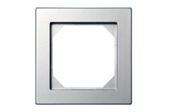 Рамка Одноместная Серебро (Универсальный Монтаж) LIREGUS EPSILON