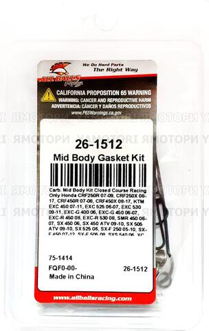 All Balls 26-1512 Прокладки карбюратор KTM CRF YZ WR RMZ 250/450