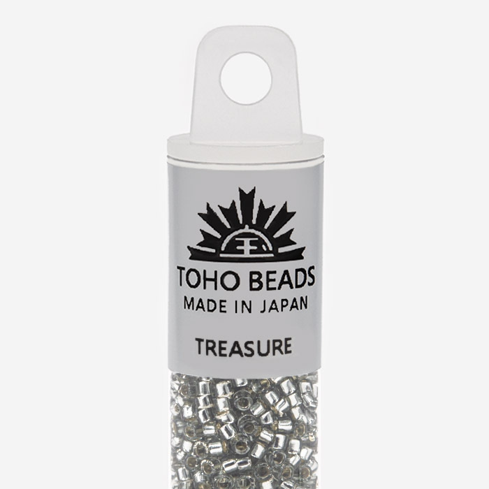 Японский бисер TOHO Treasure (№29), с внутренним серебрением, прозрачный