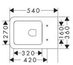 Унитаз подвесной с крышкой-сиденьем с микролифтом, белый Hansgrohe EluPura Q 60194450/60150450