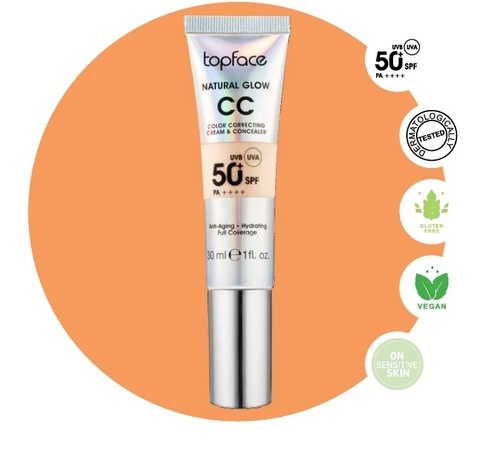 Topface Тональный крем Natural Glow CC Cream&Concealer тон 005  PT472