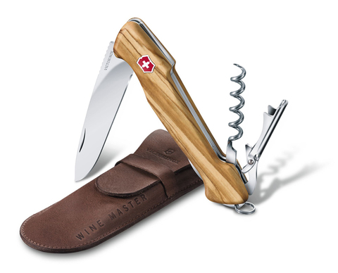 Нож складной Victorinox Wine Master, 130 mm, 6 функций, оливковое дерево