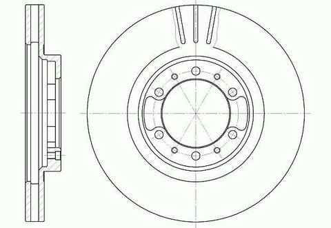 Диск тормозной вентилируемый G-brake  GR-02331