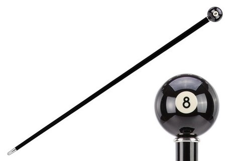 Трость мужская Pasotti Billiard Pool 8-Ball Cane, Италия.