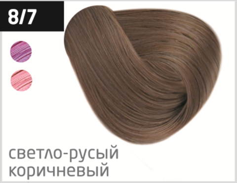 OLLIN color 8/7 светло-русый коричневый 100мл перманентная крем-краска для волос