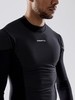 Премиальная Терморубашка с ветрозащитой Craft Active Extreme X Wind LS black/granite мужская