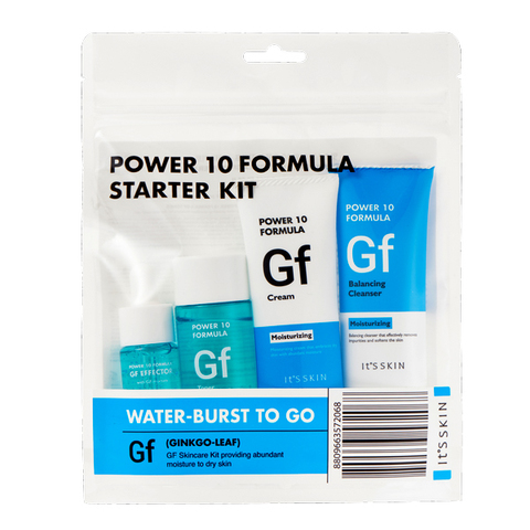 It's Skin Уходовый набор миниатюр для лица, увлажняющий Power 10 Formula GF Starter Kit, 52 мл+12 мл+35 мл+35 мл