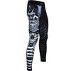 Компрессионные штаны Athletic pro. Samurai Skull Black MSP-132