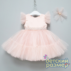 Платье (заколка, стразы, сетка)