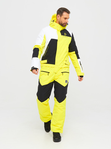 Комбинезон горнолыжный для мужчин BATEBEILE жёлтого цвета.