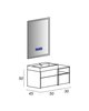 Cezares 55048 SPACE Полка подвесная 55048 Frassino scuro, 30x20x75