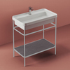 ACA056 05 bi matt Artceram FUORI SCALA Металическая структура 40x57хh83см для раковины Fuori Scala rettangolare 60, цвет: белый матовый
