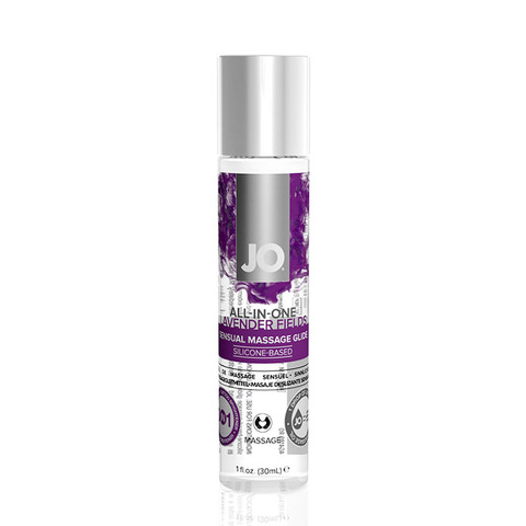 JO ALL-IN-ONE Massage Glide Lavender, 30 ml Массажный гель-лубрикант на силиконовой основе Лаванда