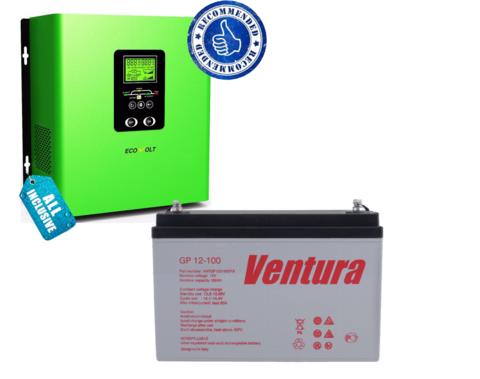 Комплект ИБП ECOVOLT TERMO 312+VENTURA GP 12-100