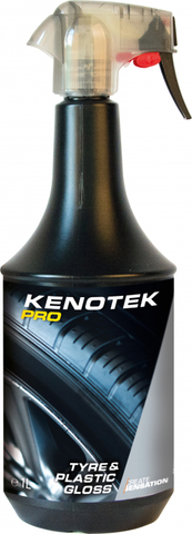 KENOTEK Tyre & Plastic gloss - восстановление пластиковых и резиновых деталей с гидрофобным эффектом 1л