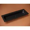 Ceramica Nova CN7016MB CN7016MB Раковина накладная Element с двумя отверстиями под смеситель 1210*457*137мм, цвет черный