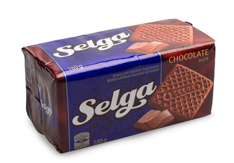 Печенье со вкусом шоколада Selga, 180г