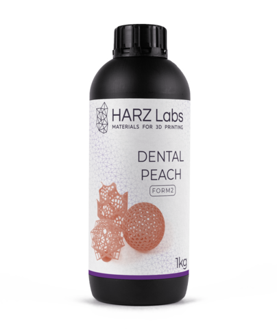 Фотополимер HARZ Labs Dental Peach Form2, персиковый (1 кг)