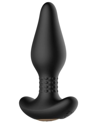 Черная анальная вибропробка Carl с пультом - 16,4 см. - Winyi WY0563-BLA