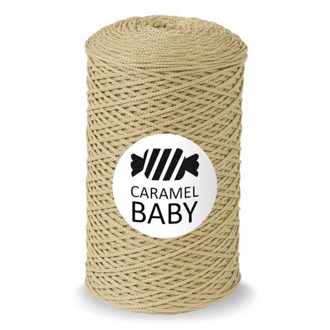 Шнур для вязания Caramel Baby 500 м песочное печенье 7644