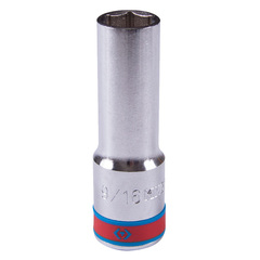 KING TONY (423518S) Головка торцевая глубокая шестигранная 1/2", дюймовая 9/16"