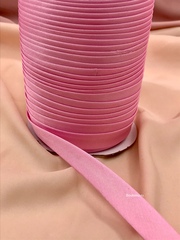 Косая бейка розовая 15 мм